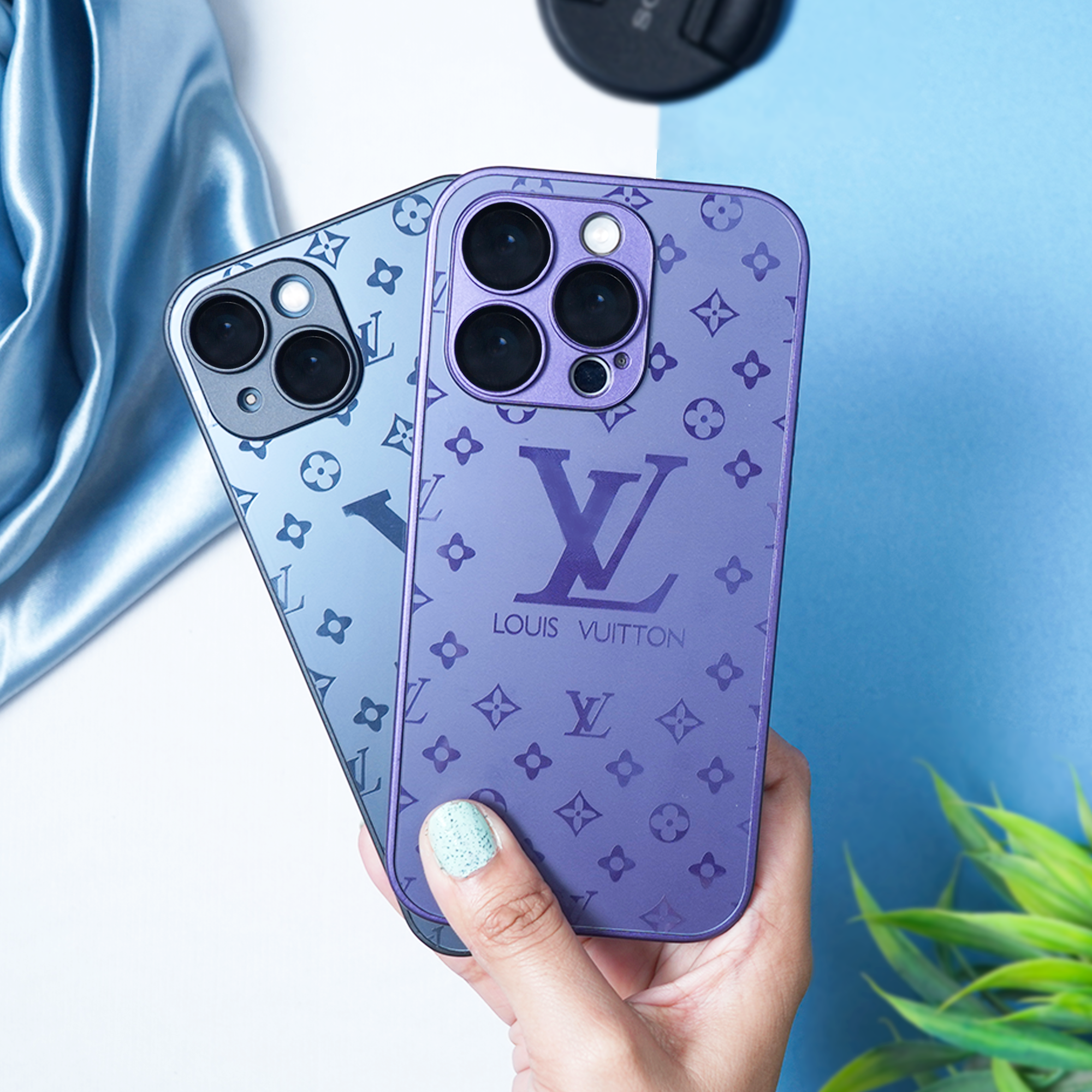 LV Pattern Glass Case - iPhone – Alpha Cases