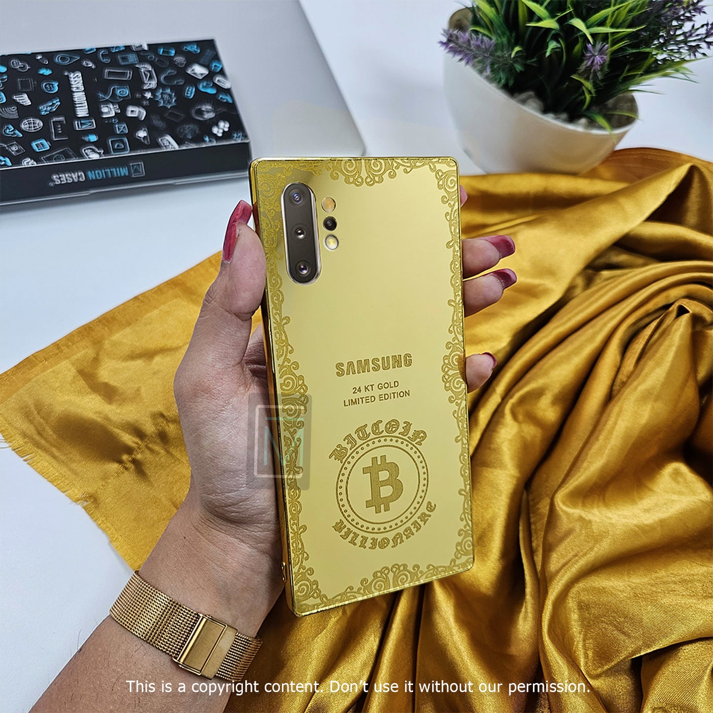 Limited Edition Gold Crafted Bitcoin Case - Samsung