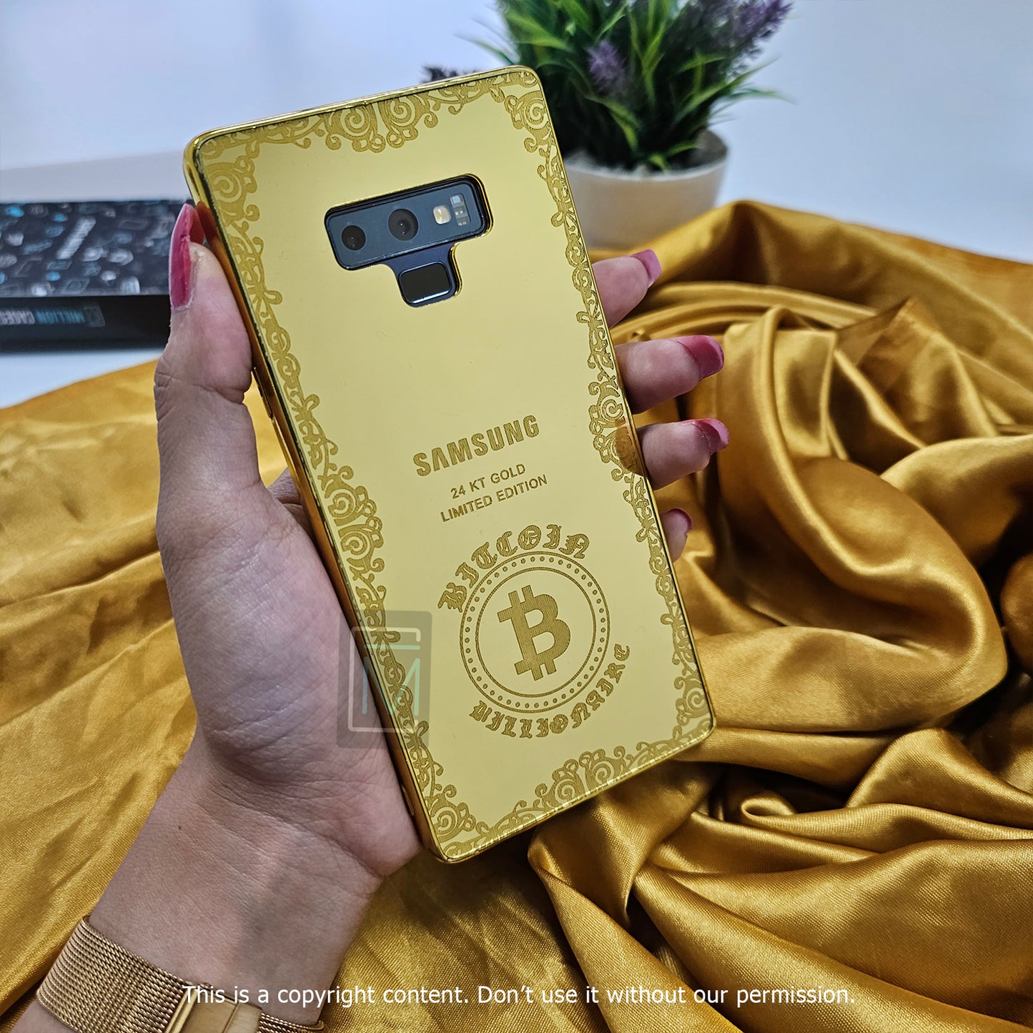 Limited Edition Gold Crafted Bitcoin Case - Samsung