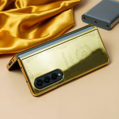Galaxy Z Fold3 Crafted Gold Luxurious Camera Protective Case
