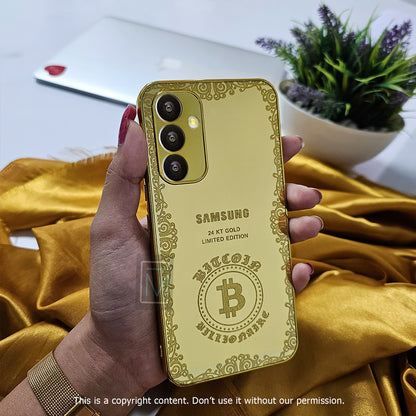 Limited Edition Gold Crafted Bitcoin Case - Samsung