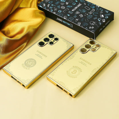 Galaxy S Series Luxurious Crafted Gold Camera Protective Case