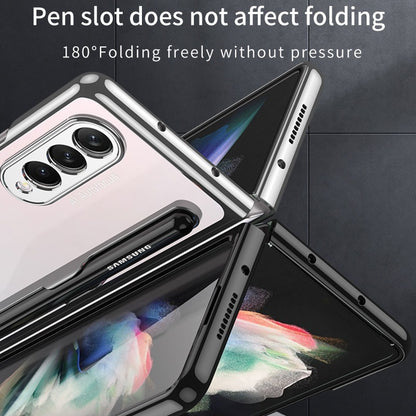 Galaxy Z Fold4 Transparent Pen Slot Folding Case
