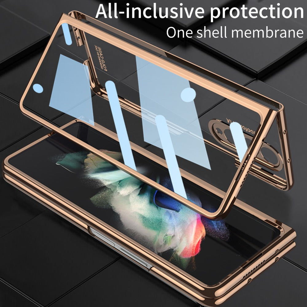 Galaxy Z Fold4 Transparent Pen Slot Folding Case