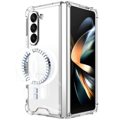 Galaxy Z Fold5 Anti-Knock TPU Transparent MagSafe Case