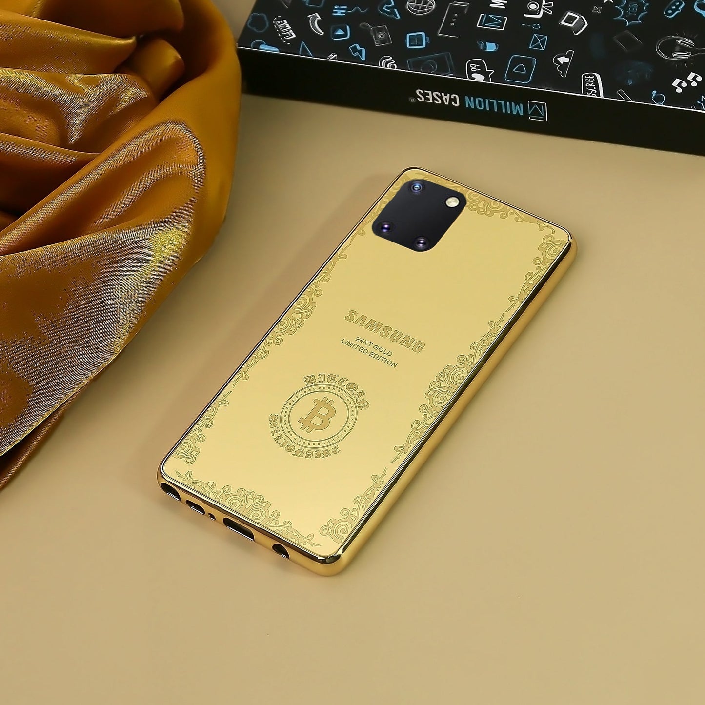 Limited Edition Gold Crafted Bitcoin Case - Samsung