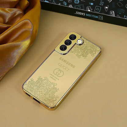 Galaxy S Series Luxurious Crafted Gold Camera Protective Case