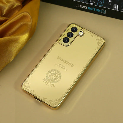 Galaxy S Series Luxurious Crafted Gold Camera Protective Case