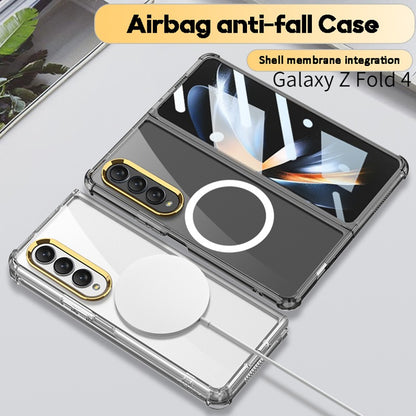 Galaxy Z Fold4 Crystal Magsafe Metal Ring Case
