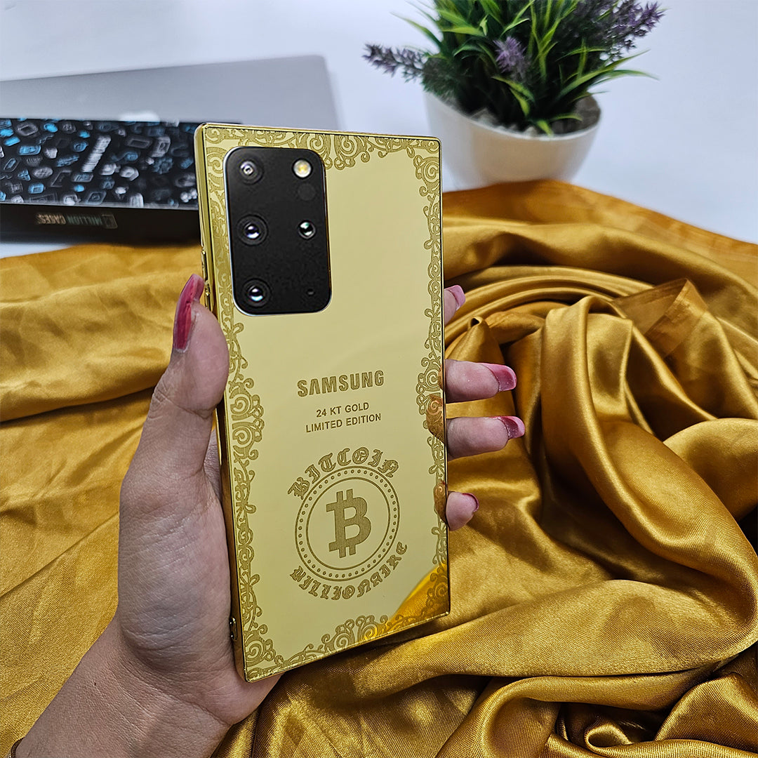Limited Edition Gold Crafted Bitcoin Case - Samsung