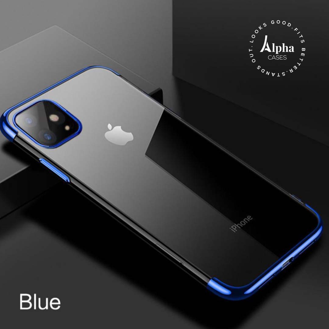 iPhone 11 Pro Electroplating Silicone Transparent Glitter Case