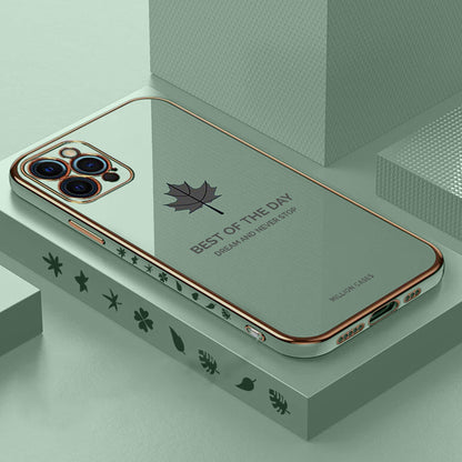 iPhone 13 Pro - Maple Leaf Soft Plating Case