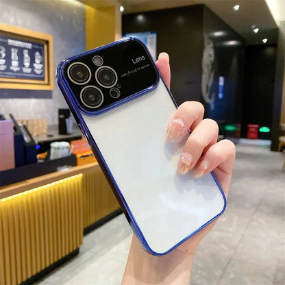 Luxury Plating Transparent Window Lens Case - iPhone