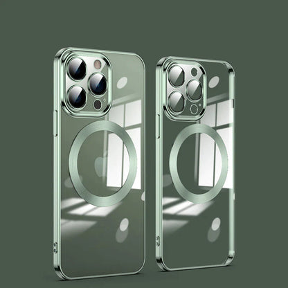 iPhone 13 Pro Luxury Plating Transparent MagSafe Case
