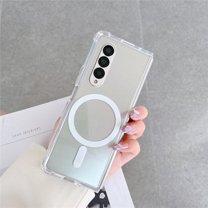 Galaxy Z Fold4 Anti-Knock TPU Transparent MagSafe Case