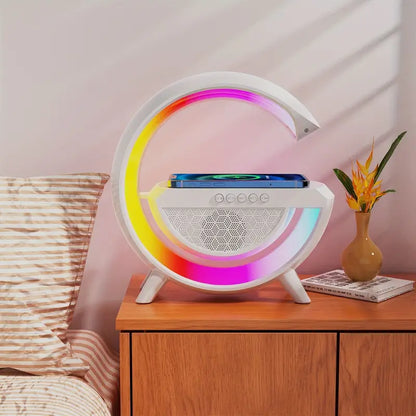 G-Lamp Multi-Functional Wireless Charger With BT Speaker