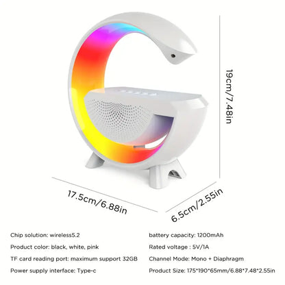 G-Lamp Multi-Functional Wireless Charger With BT Speaker