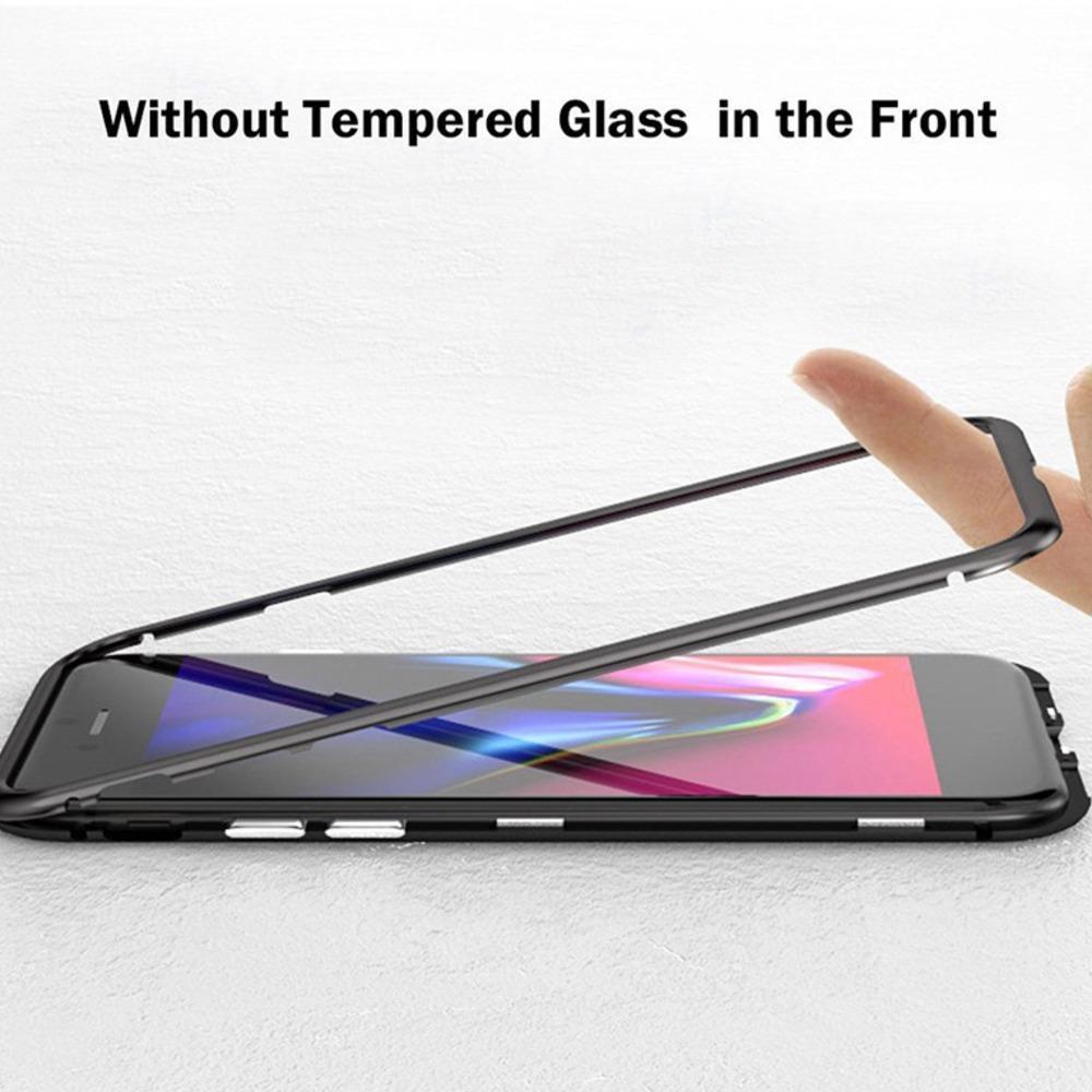 New Electronic Auto-Fit Magnetic Glass Case for iPhone