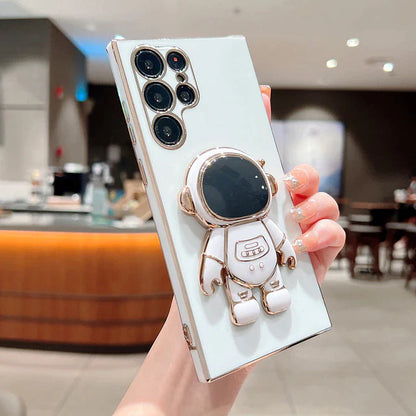 Galaxy S23 Ultra Luxurious Astronaut Bracket Phone Case