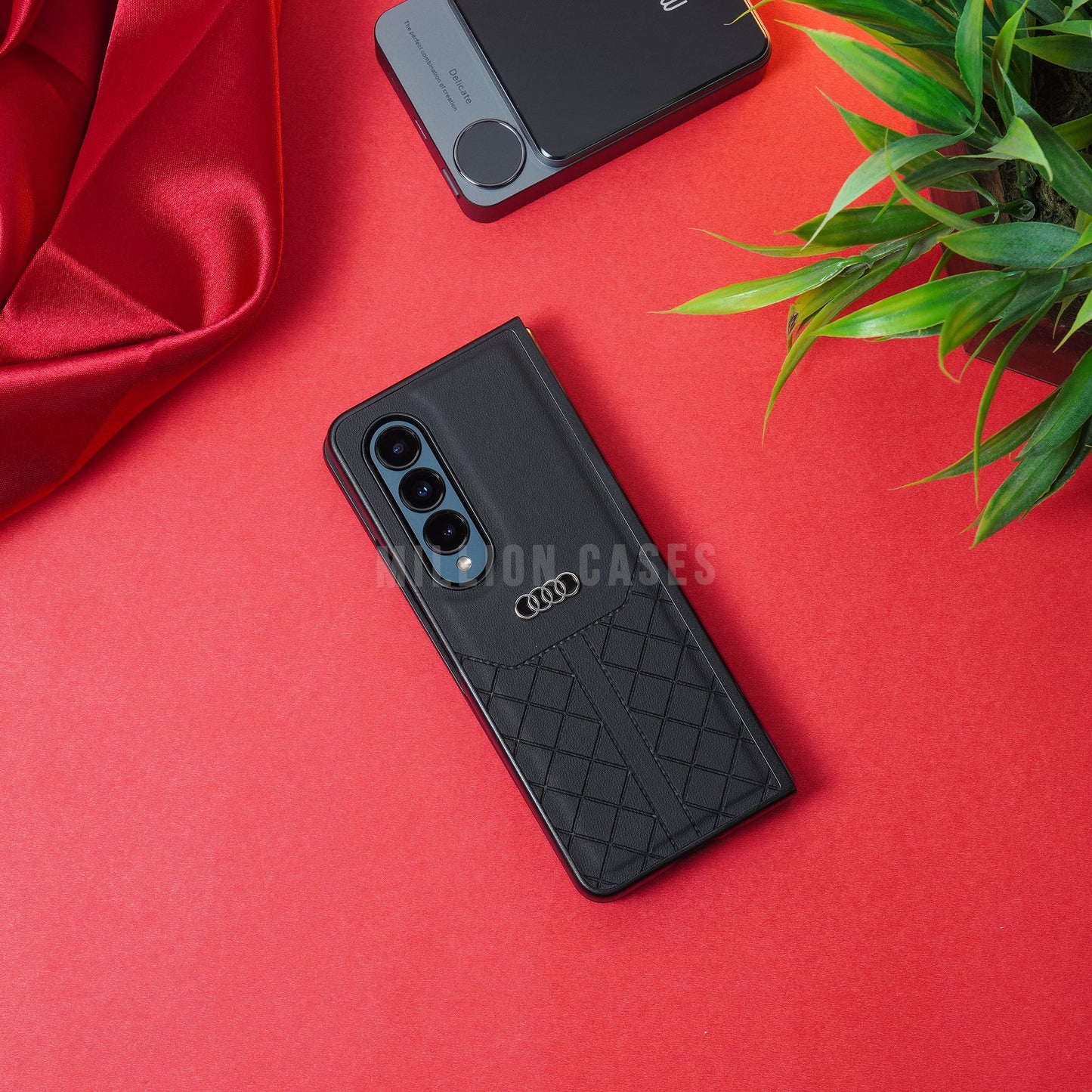 Galaxy Z Fold3 Audi Logo Pattern Case