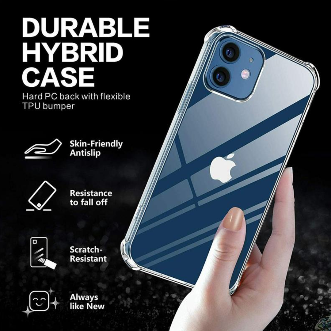 iPhone 12 - Anti Knock Clear Shockproof Case