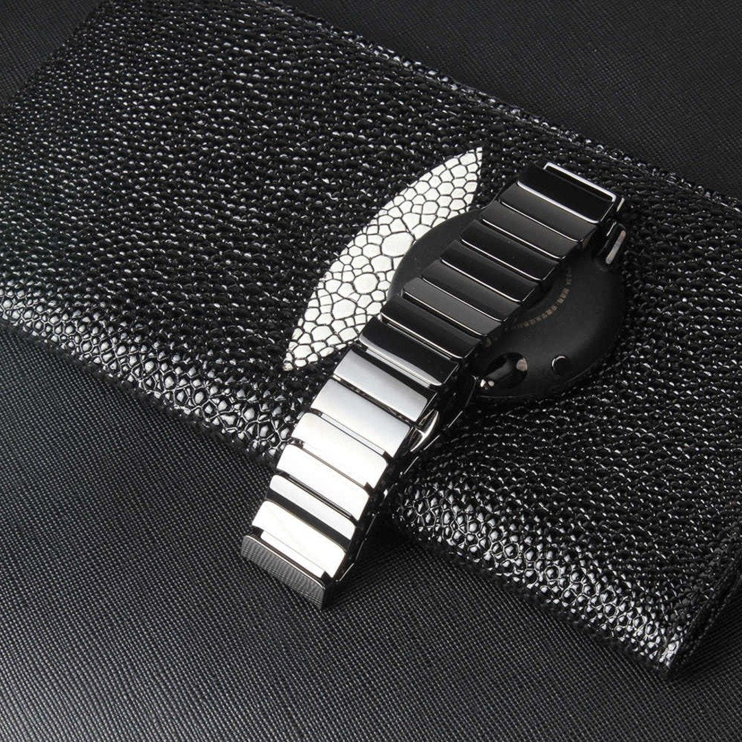 Ceramic Metal Band for Apple Watch [44MM] - Black