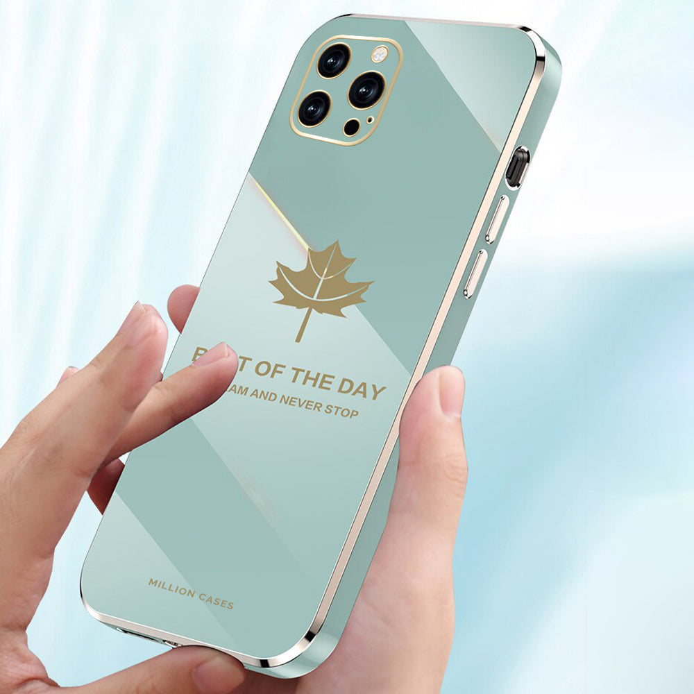 iPhone 12 - Maple Leaf Soft Plating Case
