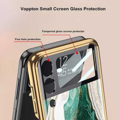 Galaxy Z Flip3 Luxury Splice Marble Case