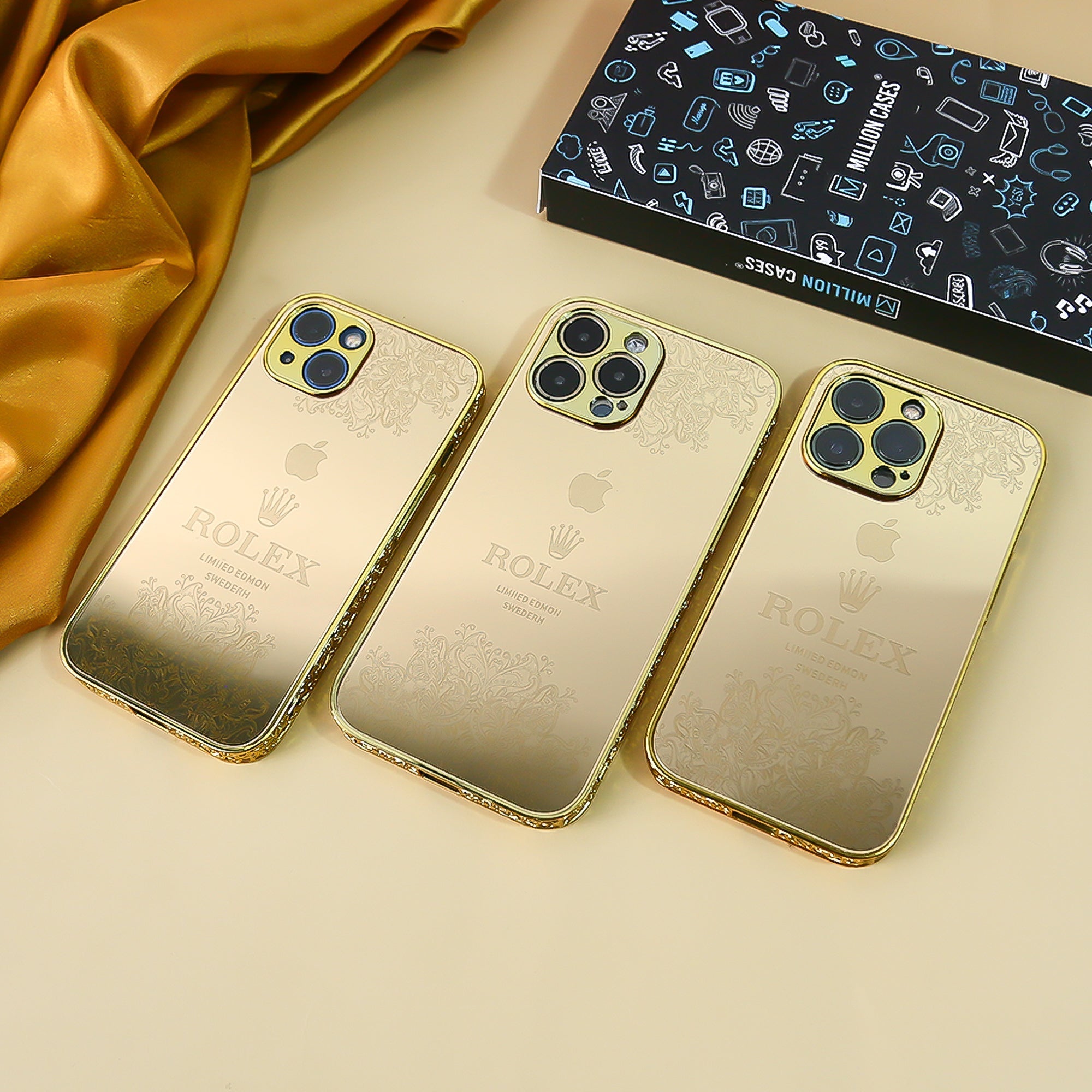 Limited edition Gold crafted Rolex case iPhone Alpha Cases