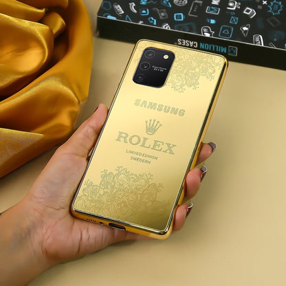 Galaxy S22 Series Luxurious Crafted Gold Camera Protective Case