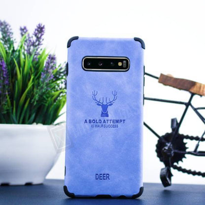 Galaxy S8 Plus Shockproof Deer Leather Texture Case