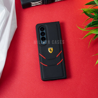 Galaxy Z Fold4 Leather Ferrari Quilted Case