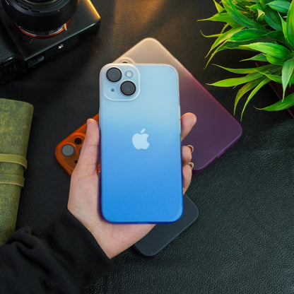 Frosted Matte Gradient Back Case - iPhone