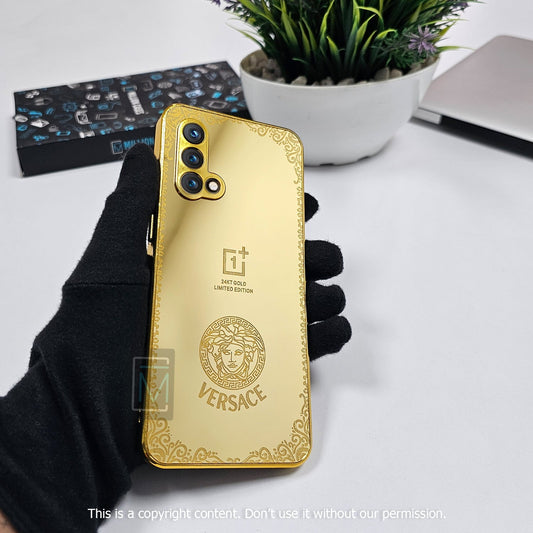 OnePlus Nord Series Crafted Gold Luxurious Camera Protective Case