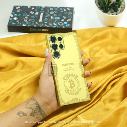 Galaxy S21 Series Luxurious Crafted Gold Camera Protective Case