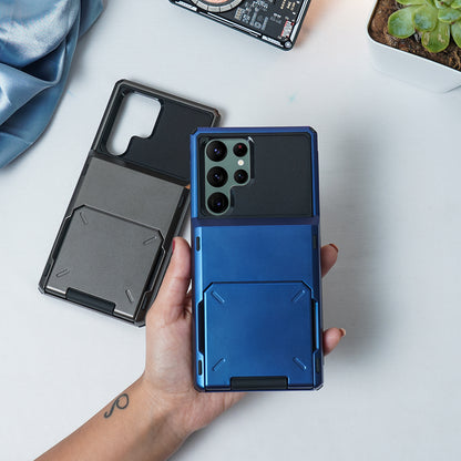 Galaxy S22 Series Hidden Card Holder Hybrid Case