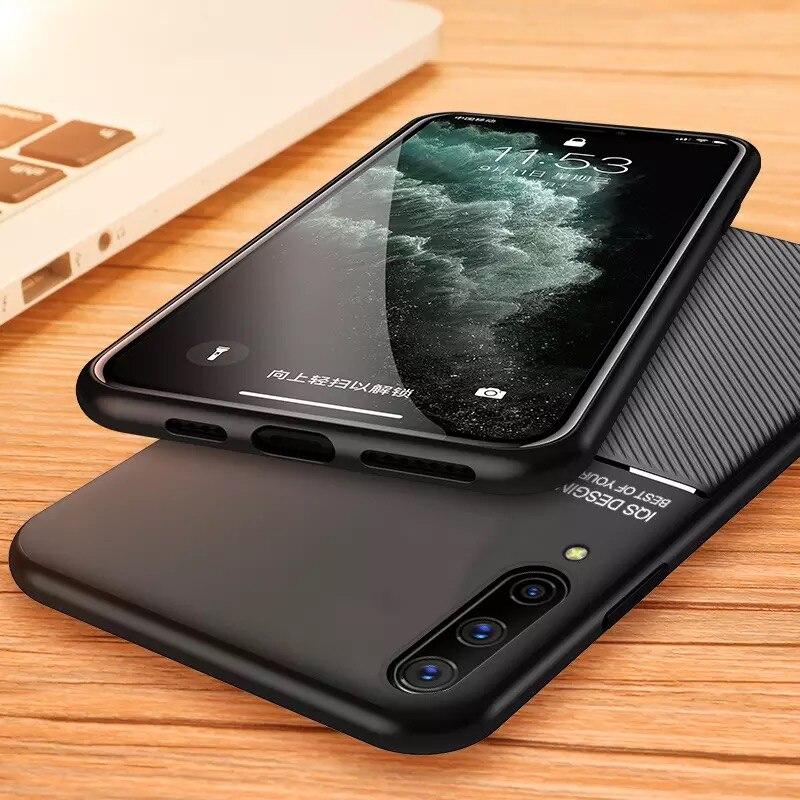 Galaxy A50s Carbon Fiber Twill Pattern Soft TPU Case