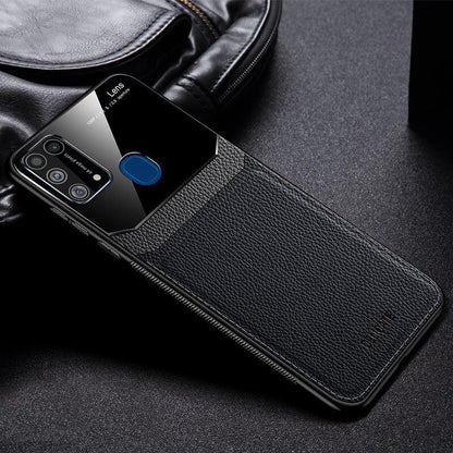 Galaxy F41 Sleek Slim Leather Glass Case