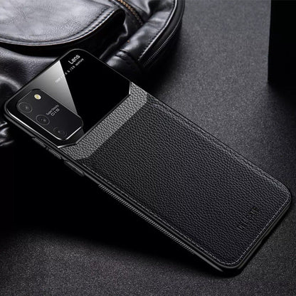 Galaxy S10 Lite Sleek Slim Leather Glass Case