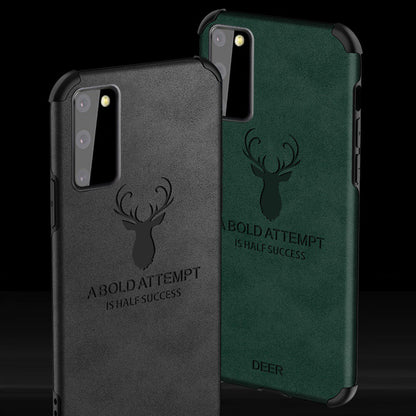 Galaxy S20 Shockproof Deer Leather Texture Case