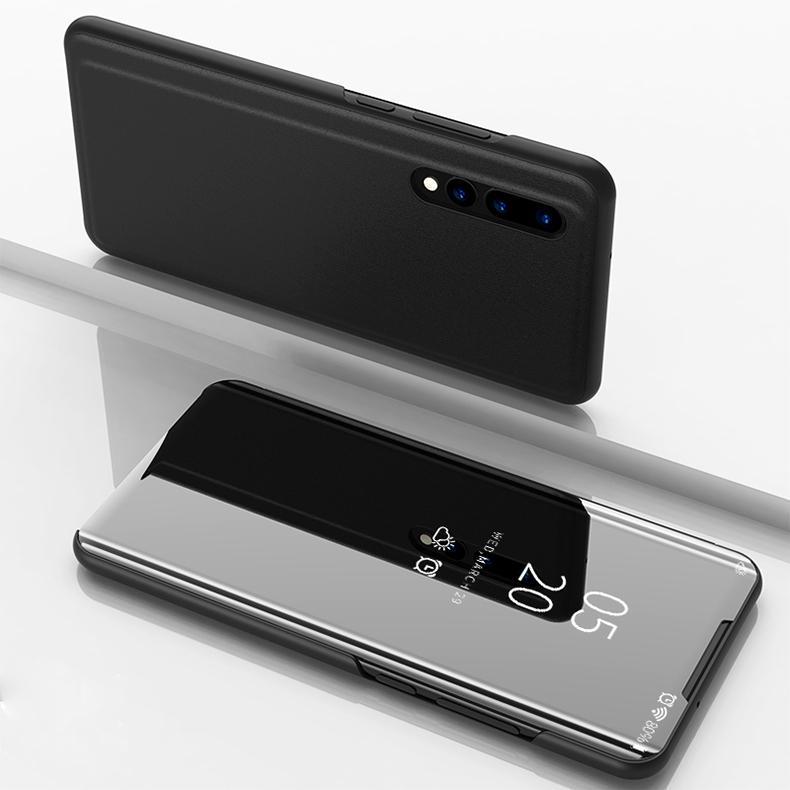 Galaxy A50 Mirror Clear View Flip Case [Non Sensor Working]