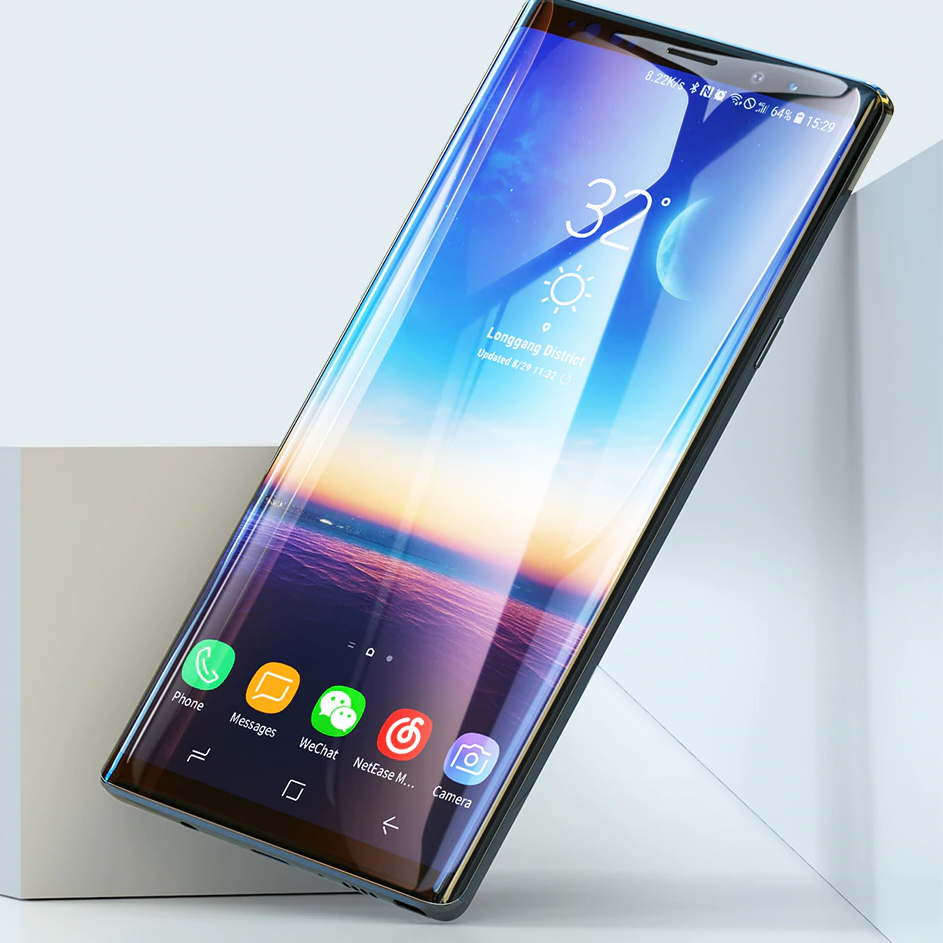 Galaxy Note 9 Curved Edge Tempered Glass