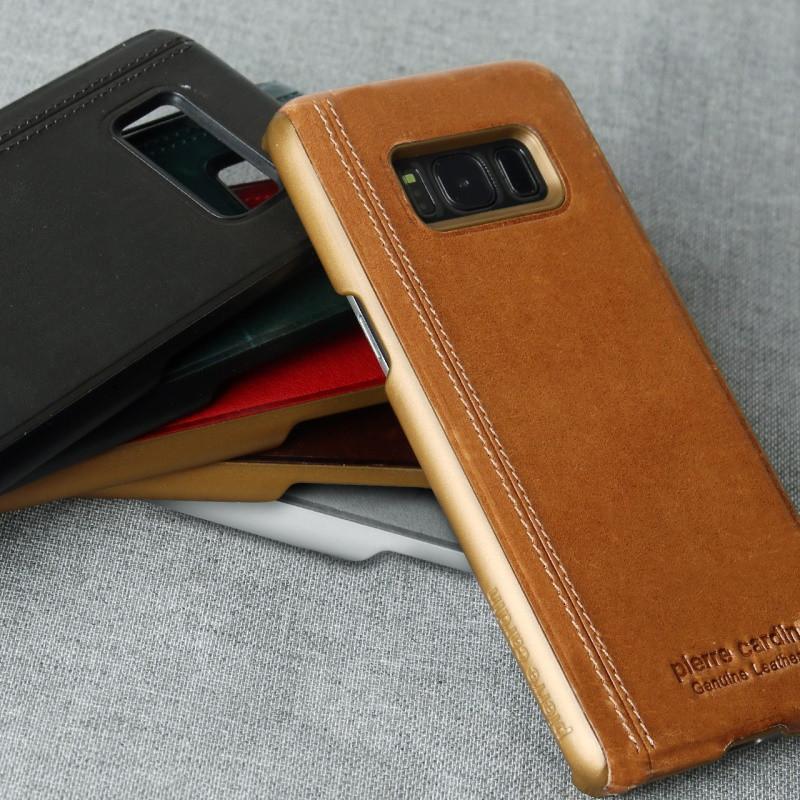 Galaxy S8 Plus Pierre Cardin Genuine Leather Case