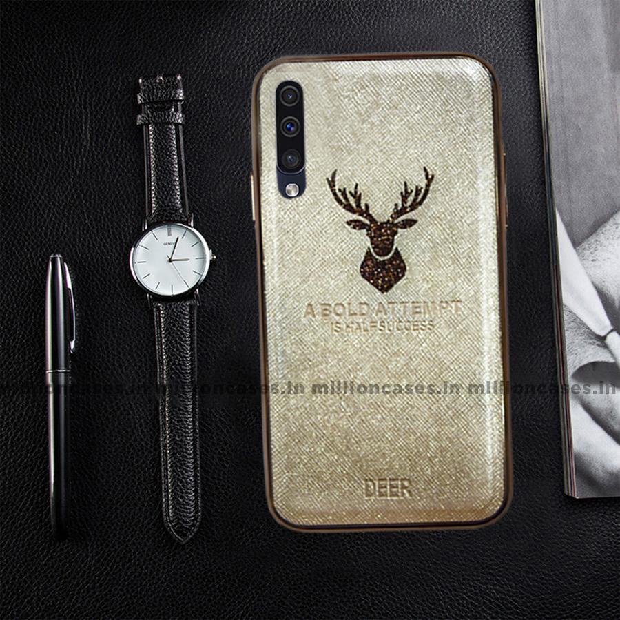 Galaxy A50 Sparkling Deer Pattern Soft Edge Case