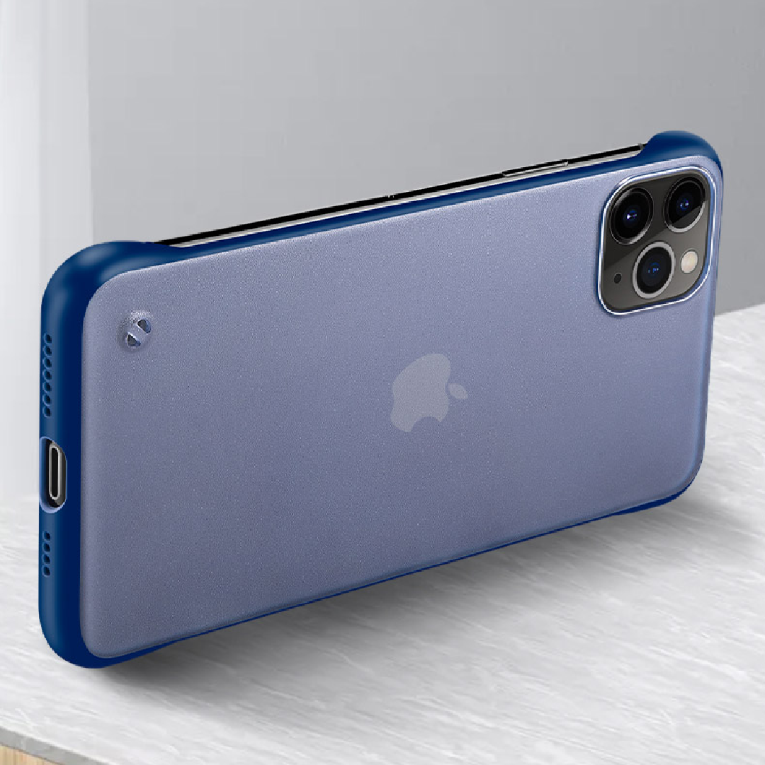 iPhone 11 Pro Max - Frameless Finger Ring Holder Matte Case