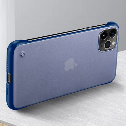 iPhone 11 Pro Max - Frameless Finger Ring Holder Matte Case