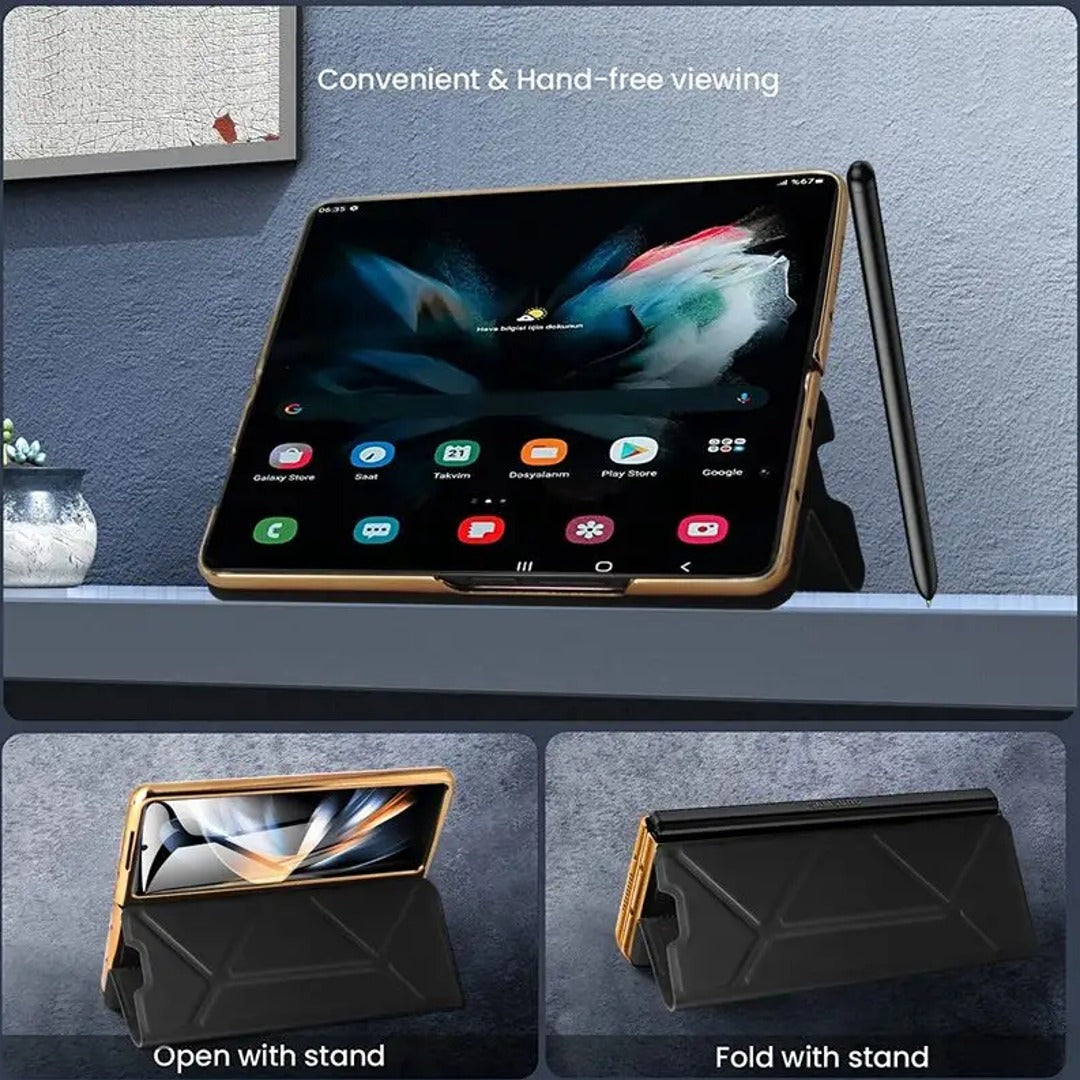 Galaxy Z Fold5 Premium Magnetic Fold Case with Pen Slot