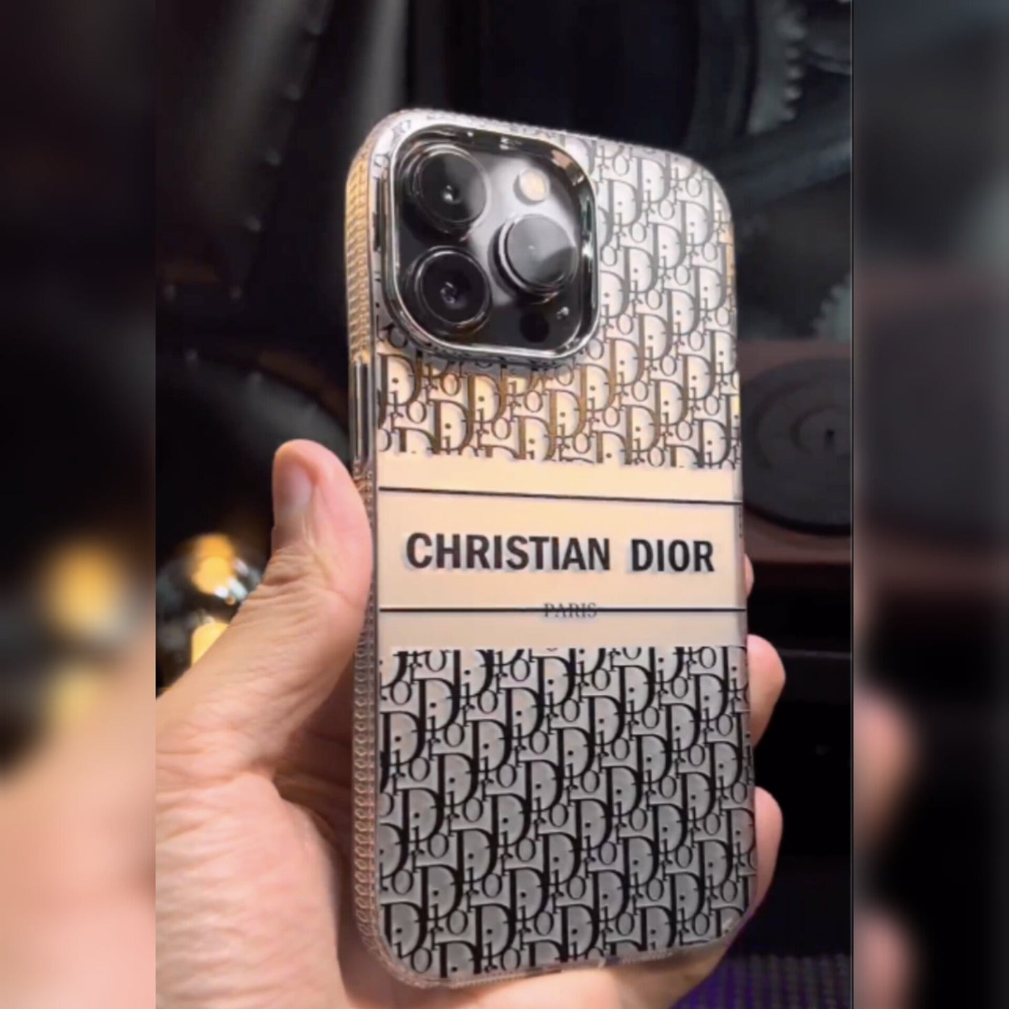 Elegance Classic Dior Pattern Case - iPhone