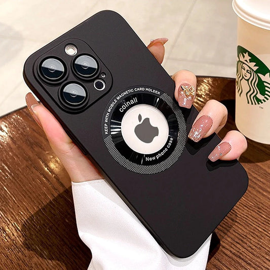 Frosted Magnetic Holder Case - iPhone