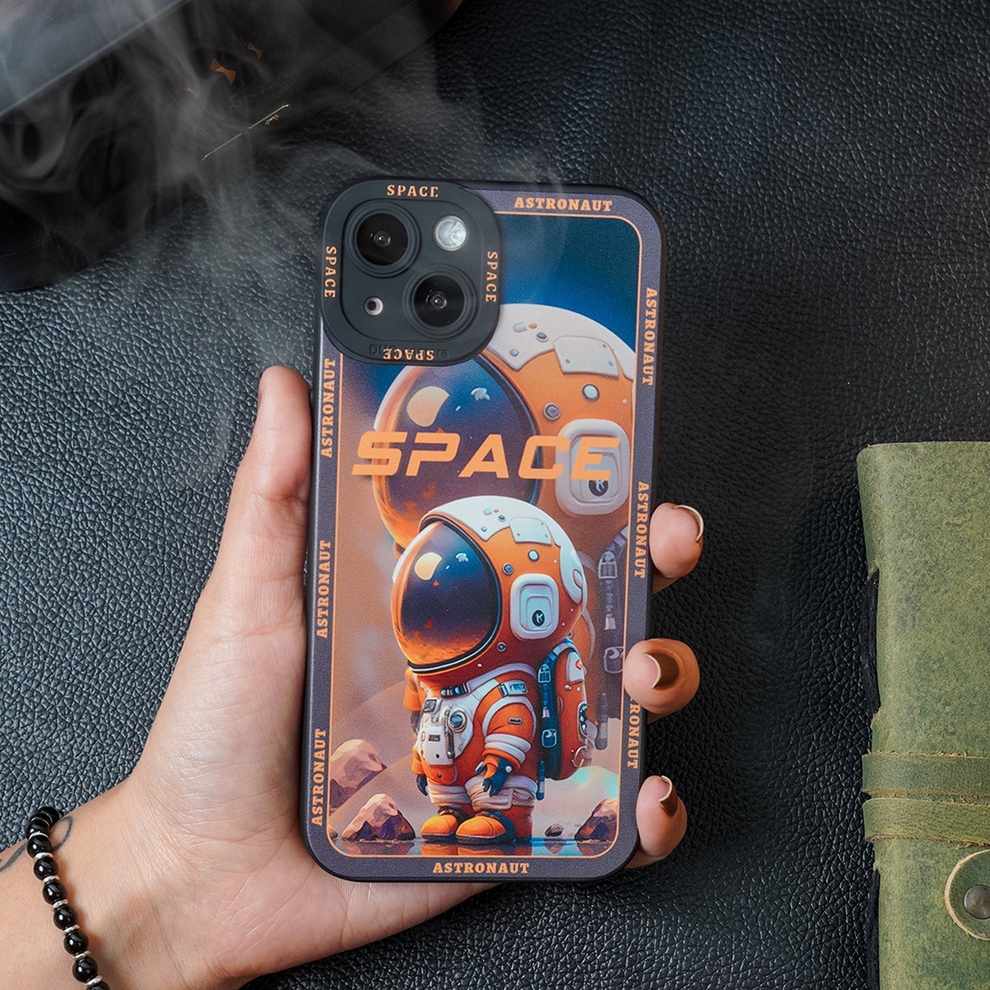 iPhone 14 Pro Luxury Space Astronaut Defender Case